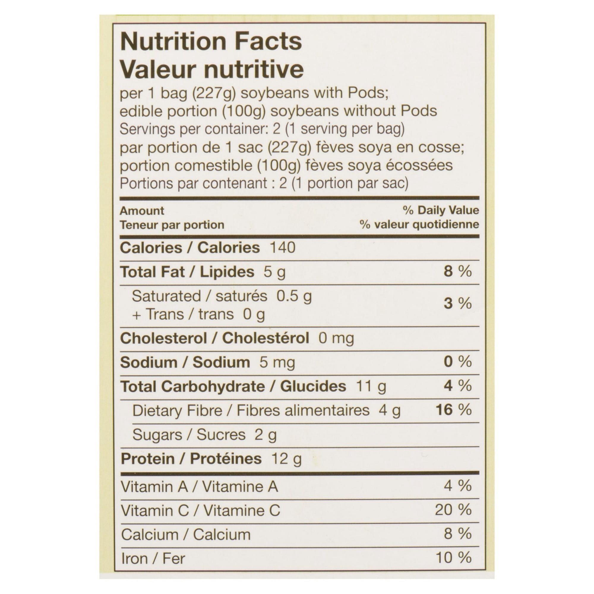 Nature's Classic Allen Family Foods Edamame Young Soybeans in PODS 454g, 454g - Microwavable