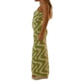 thumbnail image 4 of Robes Moulantes pour Femmes Été Tricot Ajouré Aguichant Sortie de Nuit Robe Midi Maxi Sans Manches Longue Robe Ajourée, 4 of 6
