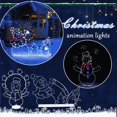 thumbnail image 2 of Christmas Fun Animated Ornaments Light String Garden Snow Glowing Decorative Frame Sign Indoor Outdoor Celebration Decor, 2 of 8