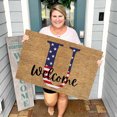 thumbnail image 1 of TopLLC Bathroom Rugs 4th Of July Door Mat Patriotic Doormat Entryway Rug Welcome Independence Day Doormat Stain And Fad Patriotic Decor Welcome Outdoor Mat A map, 1 of 2