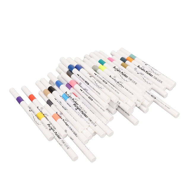 Acrylic Paint Markers, Waterproof Strong Coverage Widely Used Acrylic Pens For Wood 12 Colors,24 Colors,48 Colors