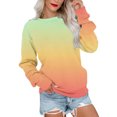 thumbnail image 1 of 2023 Chandail de Mode pour Femmes Rabais de 50 % Liquidation Col Rond Mode Décontracté Manches Longues Chandail Imprimé Hauts Blouse, 1 of 3
