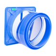 thumbnail image 3 of Adaptateur de Conduit Draft S Évent Odeur Clapet Papillon Anti-Retour Check Bleu S, 3 of 9