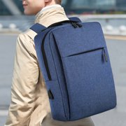 TOUMENY Slim Laptop Backpack 15.6 Inch, USB Charging Port Business Travel Bag, Water-Resistant College School Computer Bag for Men Women