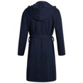thumbnail image 3 of Eddie Bauer Men&acirc;s Bonded Fleece Robe, Navy, Medium, 3 of 7