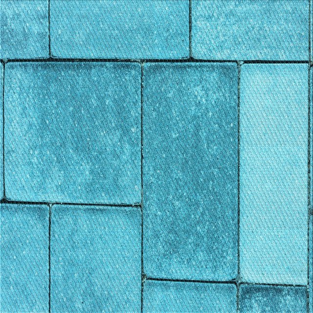 Ahgly Tapis de Zone Carré Lavable en Machine, Turquoise Foncé Vert, 8 Pieds Carré