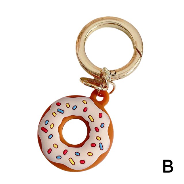For Apple AirTag Leather Loop Holder Keyring Carry Pet Tag Tracker Case Air P3H1