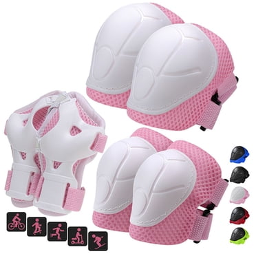 TopLLC Children Protective Gear For Teenagers Skateboards Roller Skating Bikes Riding Protective Gear Skating 6-piece Set Children knee pads