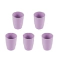 thumbnail image 1 of EGNMCR Kitchen Gadgets, Plastic Cups Reusable, Cup Set Of 5 Multicolor Straw Cups For Kitchen, Office, Travel, Drinking Cups & Stackable Drinking Glasses, Plastic Tumblers Cups for Kitchen, 1 of 7