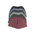 thumbnail image 3 of Men's Checker Plaid Shorts Assorted Cotton Blend Boxers Trunks Underwear, 3 of 8