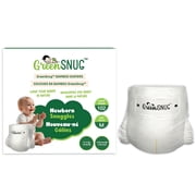 GREEN SNUG Bamboo Baby Diapers Size 2 (6–11 kg) - Disposable Bamboo Fiber Diapers with Wetness Indicator - Latex & Chlorine Free - Breathable Topsheet - Soft Adjustable Fit - 102 count.