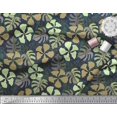 thumbnail image 3 of Soimoi Polyester Crepe Fabric Floral & Monstera Leaves Print Sewing Fabric Yard 52 Inch Wide, 3 of 3