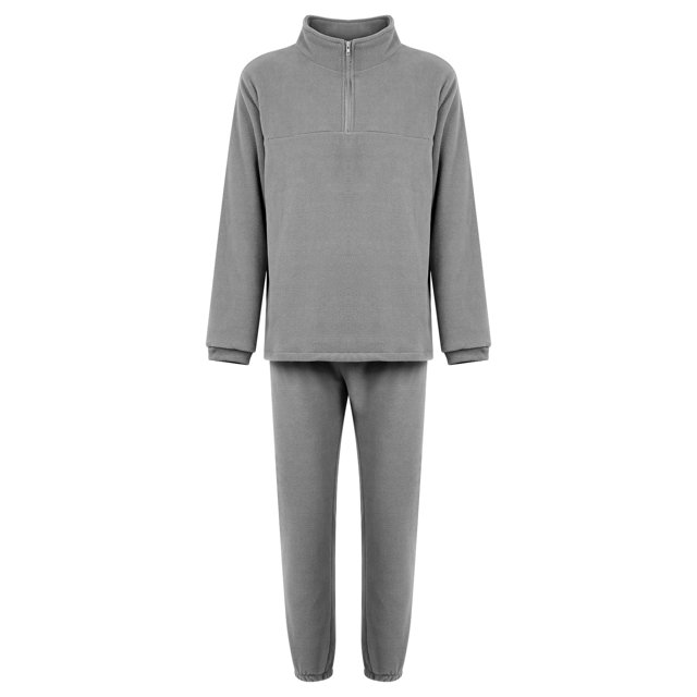 Kmbangi Solid Color Stand Collar Long Sleeve Tops+ Long Ankle Banded Pants