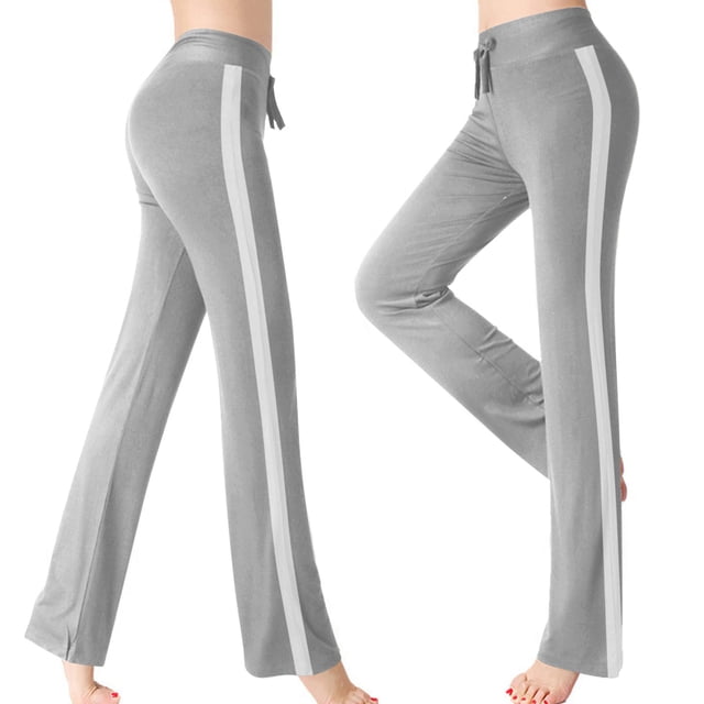 Meichang Spring Clearance Womens Yoga Pants High Elastic Waist Modal Bootcut Pants Workout Running Yoga Trousers Casual Yoga Gym Leggings with Drawstring
