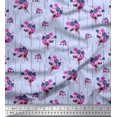 thumbnail image 1 of Soimoi Polyester Crepe Fabric Flower Artistic Decor Fabric Printed Yard 52 Inch Wide, 1 of 3