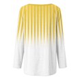 thumbnail image 5 of Styesk Chandails à Manches Longues pour Femmes Grande Taille Tendance Chemise Rayée Ample Col Rond Chandail Tunique Hauts Décontractés Dégradé Doux Léger Chandail, 5 of 5