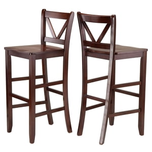 Winsome Victor 2-Piece 29" V-Back Bar Stools - 94259