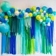 thumbnail image 4 of Colored Wrinkled Paper Roll, Neon Crepe Paper Streamers, Glow Under Black Light For Holiday Wedding Party Decor, 4 of 4