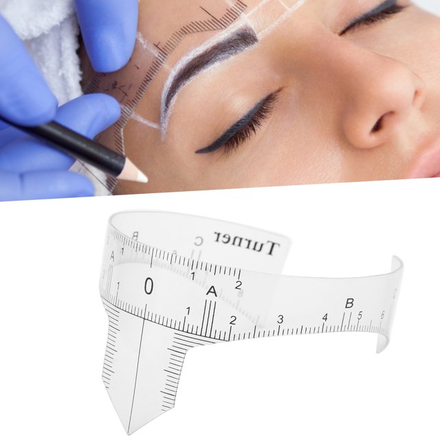 YLSHRF Règle de Sourcil, 3 Types de Règle de Sourcil Facile à Utiliser Règle de Sourcil pour un Usage Domestique pour le Magasin Professionnel
