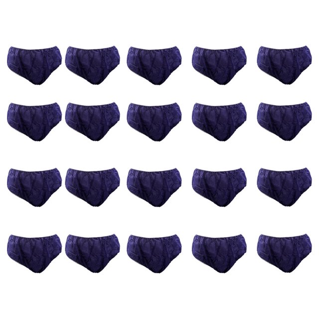 50 Pcs Culottes Jetables Respirantes sous-Vêtements Jetables sous-Vêtements Jetables en Tissu Non Tissé. Ces Culottes Jetables de Couleur Foncée, Légères et Respirantes Sont Disposées en Grille. Convenant aux Voyages, aux Déplacements d'Affaires, au Post-Partum Ou à l'Usage Quotidien, Elles Sont Conçues pour la Commodité et une Portabilité Facile.
