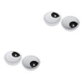 thumbnail image 4 of Thinsony 2Pcs 60mm Computer Desk Table Grommet Cover Port Wire Cable Hole Silver 2Set, 4 of 6