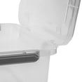 thumbnail image 3 of Bac de rangement à charnière Sterilite 57 L, bac transparent à loquet avec ouverture facile et poignées confortables, Gris, 3 of 8