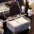 thumbnail image 4 of HLONK Plastic Storage Box Hinged Lid Storage Box Stackable with Lid Clear Storage Box Desk Organizer Pencil Box Plastic Phone Case Storage Container for Cosmetics Art Special Price, 4 of 8
