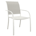 thumbnail image 2 of Mainstays Steel Outdoor Stacking Chair, Greige, 2 of 10