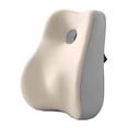 thumbnail image 2 of Esquirla High Back Support Pillow Lumbar Support Pillow for Sofa Office Chair Driving White Gray, 2 of 8