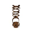 thumbnail image 4 of BLISSFUL STEP Women's Open Toe Block Mid Heeled Lace Up Sandals, 4 of 7