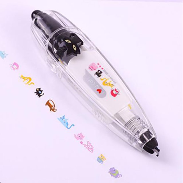 XZNGL Garlic Press Creative Lace Decoration Correction Tape Cartoon Decorative Tape Pen