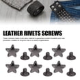 thumbnail image 3 of Leather Rivets Screws Set Zinc Alloy Star Rivets and PH Screws for Leathercraft Projects Belts Handbags Shoes Clothing 50 Sets, 3 of 7