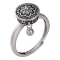 thumbnail image 1 of TopLLC Rings Thai Couple Male And Female Six-character Mantra Transfer Agate A ring, 1 of 9