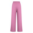 thumbnail image 3 of Pants for Women, Womens Fashionable Striped Printed Drawstring Wide Leg Pants, 3 of 4