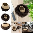 thumbnail image 1 of Unique Eggshell Shaped Ceramic Serving Bowl With Woven Rattan Base For Elegant Dining Table And Display, 1 of 6