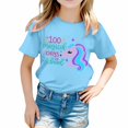 thumbnail image 1 of TZEWGL Chemise Mignonne pour Fille Garçon Imprimé Col Rond Manches Courtes Ample pour Bébés Taille 8-9T, 1 of 4