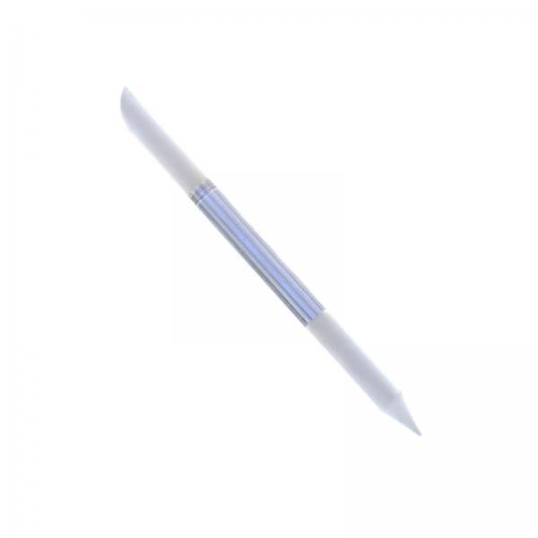 Yinanstore 2xDual Ended Glass Cuticle Pusher Manicure Stick Tool Reusable for Nail Salons Clear