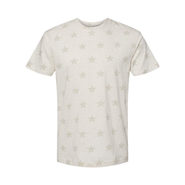 Star Print Tee, 2XL, Natural Heather Star