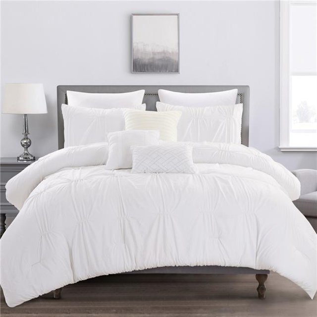 Elight Home 21735Q Queen Ashely Luxury Comforter Set - 6 Piece