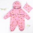 thumbnail image 2 of YOUSNH Imperméable pour Enfant Poncho Filles Imperméable à Capuche Manteaux une Pièce Réutilisable Imperméable d'Extérieur Filles Tenue de Pluie Rose_002 6-7 Ans, 2 of 6
