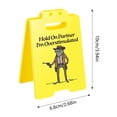 thumbnail image 2 of Desktop Ornament for Desk Humorous Hold On Partner I'm Overstimulated Sign to Enhance Workspace Study Room or Bedroom for Colleagues and Home, 2 of 6