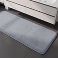 thumbnail image 4 of 47in Extra Large Corals Fleece Bath Mat Soft Shaggy Bathroom Rug Non-Slide Latex Backing Absorbent Quick Dry Machine Washable Floor Carpet for Bathtub Shower Sink Doorway Home Decor, 4 of 8