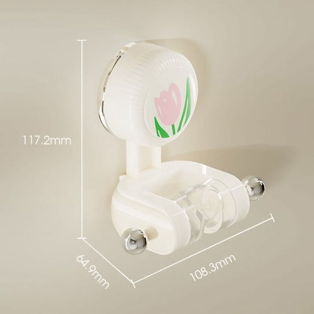 Birdeem Pommeau de Douche à Ventouse Pommeau de Douche Domestique Buse Sans Perçage Mobile et Réglable