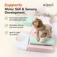 thumbnail image 4 of KIDKII 6 Piece Set Mirror Soft Play Foam Climbing Sensory Blocks Toddler Toy, Pastel, 4 of 8