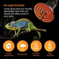 thumbnail image 3 of WJCA 50W Ceramic Heat Emitter 2-Pack, Multi-Power Option Heat Lamp Bulb with No Light Emitting for Constant Warmth, Suitable for Amphibians, Pets and Incubating Chickens, Black, Brooder Coop, Mini, 3 of 6