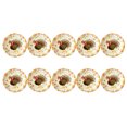 thumbnail image 1 of Thanksgiving Paper Plates 10 Packs Thanksgiving Halloween 7 Inch Turkey Maple Leaf Letters Disposable Paper Plates for Dinner Parties Portable and Excellent Material Thanksgiving Plates Disposable, 1 of 6