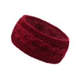 thumbnail image 3 of Fashion Autumn And Winter Pure Color Wool Knitted Hair Band Sports Headband, 3 of 9