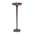 thumbnail image 1 of Kate and Laurel Alessia Table à Boisson Moderne Décorative en Métal, 8 x 8 x 22, Bronze, Piédestal Rond en Aluminium Coulé pour Plante avec Texture Rugueuse et Bord Bordé, 1 of 1