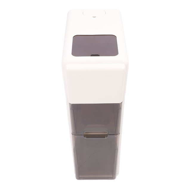 Armoire de Rangement Mince en Plastique, Boîte de Rangement Multifonctionnelle Style Tiroir avec Roues, Accès Facile pour Riz et Aliments, Idéale pour l'Organisation de la Cuisine