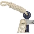 thumbnail image 3 of Hampton Nautical 7" Decoration Wooden Rustic Decorative Blue & White Anchor with Hook, 3 of 5